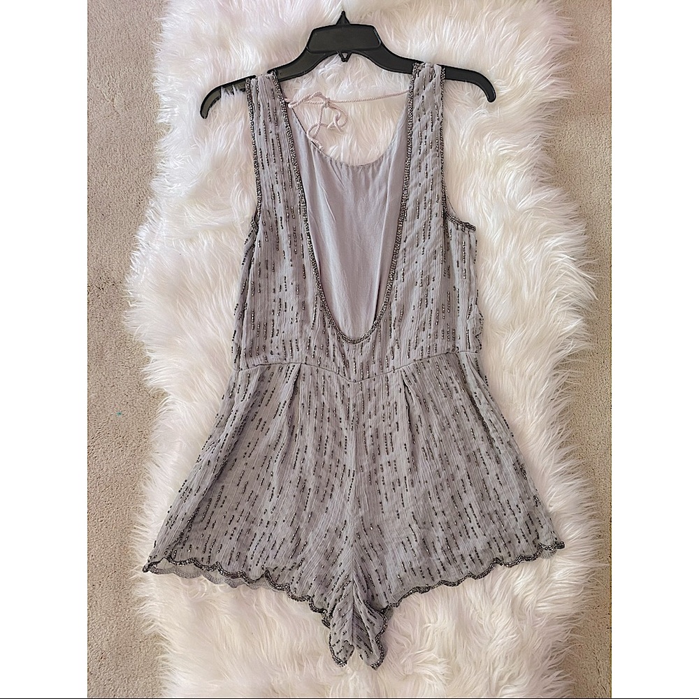 Free people embellished beaded romper - Picture 3 of 6